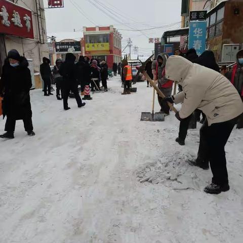 汇聚在职党员力量，助力扫雪除冰行动              —河东街道党工委组织辖区包联单位党组织开展在职党员进社区清雪除冰志愿服务活动