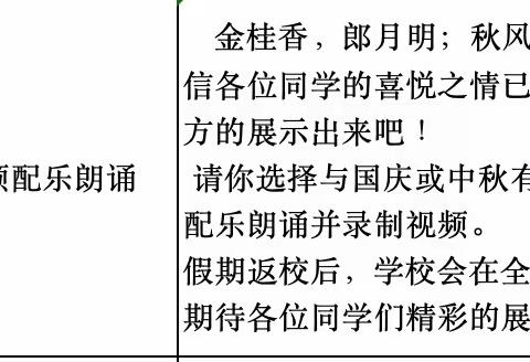 庆盛世华诞，展少年风采﻿ ——郑州一中国际航空港实验学校七年级语文国庆假期特色作业展示之配乐朗诵特辑