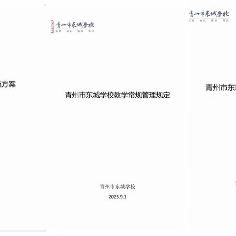 凝心聚力谱新篇,扬帆起航正当时——东城学校教学工作纪实