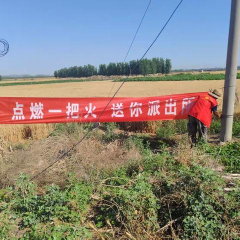 乡村农田里的宣传与日常