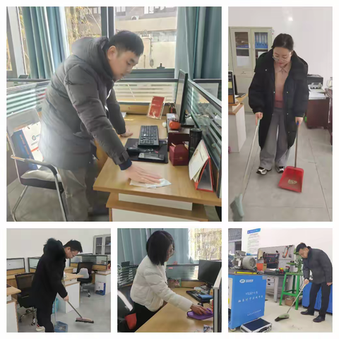 装备制造工程系开展“节后大扫除，焕新工作新风貌”主题党日活动