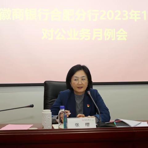 合肥分行召开2023年11月份对公业务月例会