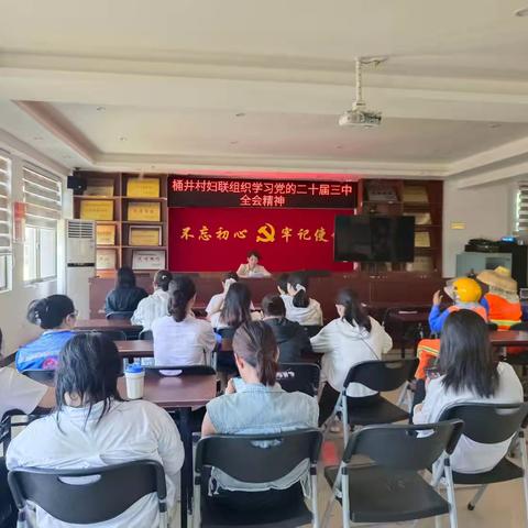 桶井村妇联开展学习党的二十届三中全会精神宣讲活动