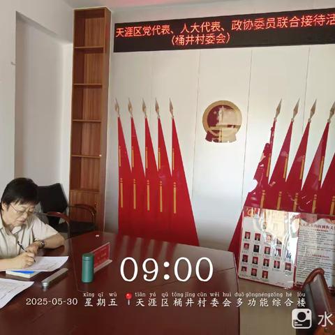 桶井村委会开展“两代表一委员”联合接待活动