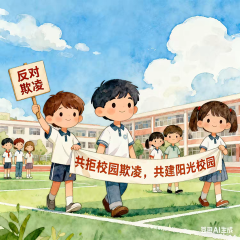 “共拒校园欺凌，共建阳光校园”——上安小学四(2)中队升旗仪式暨值周记录