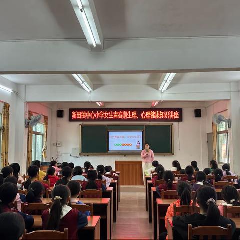 呵护青春花蕾 关爱女生成长——新田镇中心小学开展预防性侵暨女生青春期知识讲座