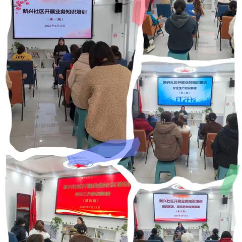 加强业务能力培训 提升履职工作能力 桃园街道新兴社区开展业务知识培训会