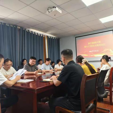 洛宁县统计局扎实开展2025年第七个“党员主题活动日”活动