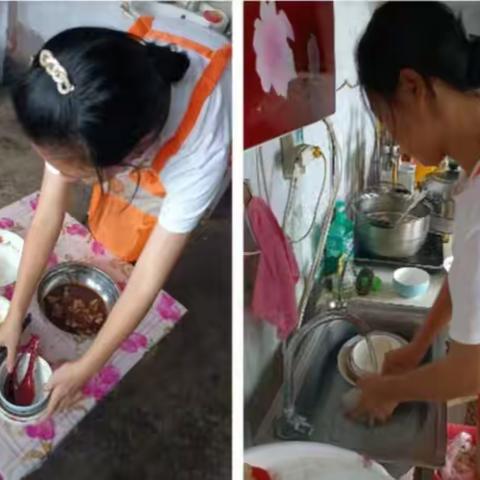 双减进行时丨秋收实践 －总十庄学区胡士庄学校开展居家劳动实践活动