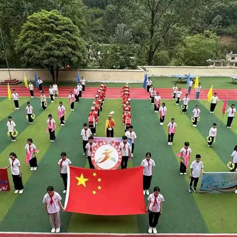 童心飞扬 ，艺体绽放﻿ ——康坪完小艺术节暨第十九届春季田径运动会