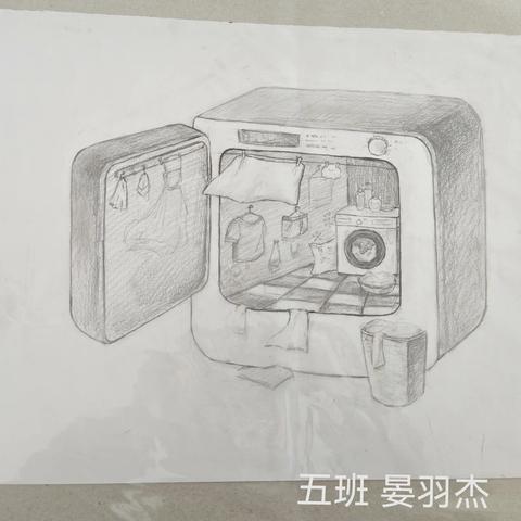 视觉传达0105班设计素描二