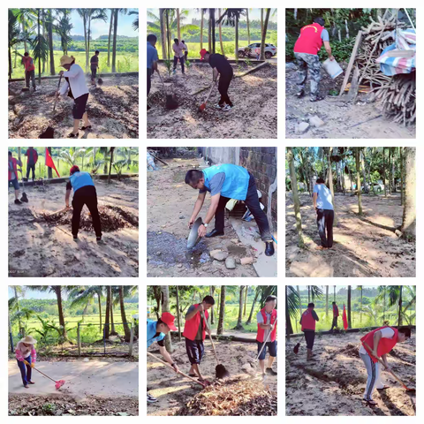 公坡镇开展2024年8月爱国卫生周末大扫除活动