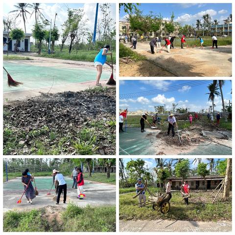 公坡镇开展十月份爱国卫生周末大扫除活动