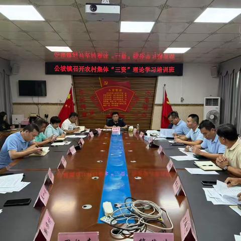 公坡镇开展农村集体“三资”理论学习活动
