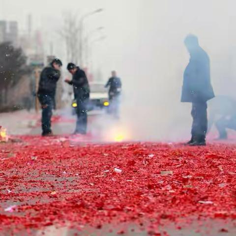 文明燃放烟花爆竹、平平安安过大年