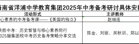 立冬寒意起，备考暖味浓。—海南省洋浦中学第十周教育集团中考备考研讨活动。