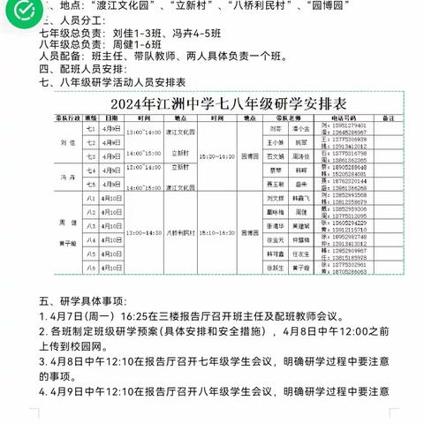 笑靥踏春行，不负好韶光——江洲中学八（2）班春季研学活动