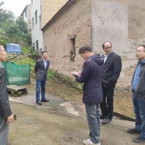 陈军华副局长带队到佛堂督查森林防火和地质灾害防治工作