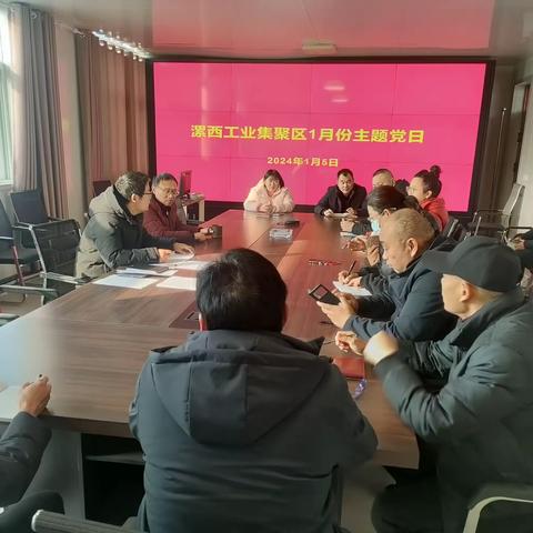 漯西工业集聚区管委会开展 1月份主题党日活动