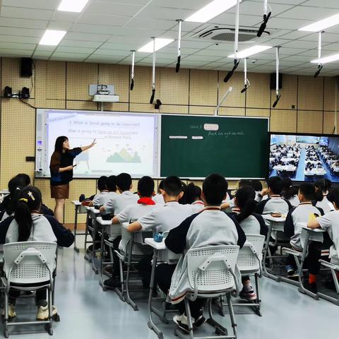 两校共成长 携手向未来——实验小学 教共体同步课堂活动