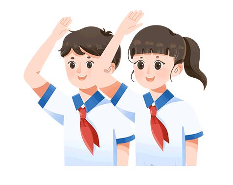 十月十三日，是一年一度的建队日。浦北县寨圩镇平村小学，全校同学们兴奋地来到操场上，举行新少先队员入队仪式。