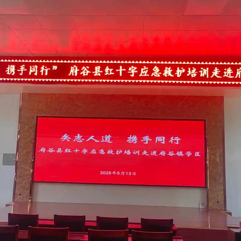 府谷镇学区开展“矢志人道 携手同行”应急救护培训活动