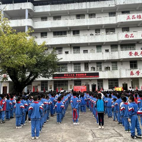 学习二十大 争做好队员 ———武江区龙归镇中心小学新队员入队活动