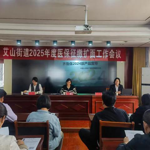 艾山街道2025年度城乡居民医疗保险征缴扩面工作会