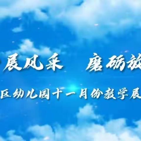 “聚力展风采 · 磨砺放光芒”——新河湾七区幼儿园十一月份教学展示月活动（大班组）