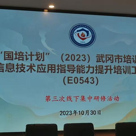 不断学习   致力前行———“国培计划”(2023)武冈市培训团队信息技术应用指导能力提升培训(E0543)——第三次联片集中研修活动