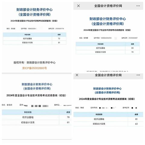 管理工程系2024年《初级会计师》职称考试取得骄人成绩