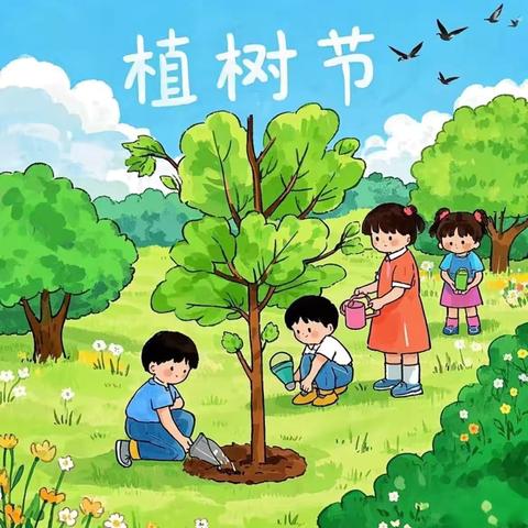 播撒绿色新希望 我与小树共成长 新华乡中心校2025年植树节活动