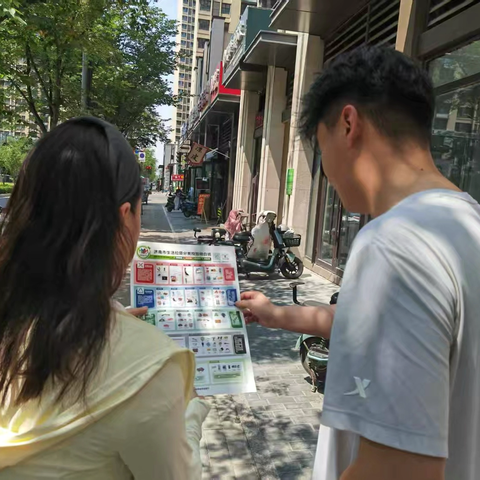 王舍人街道管鲍大街社区筹备组开展垃圾分类宣传活动