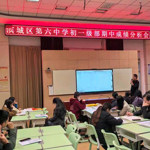 质量分析思得失，行有方向方致远——滨城六中七年级期中分析会