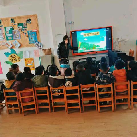 “春日绿意，爱心萌动”——安丘市官庄镇中心幼儿园植树节主题活动