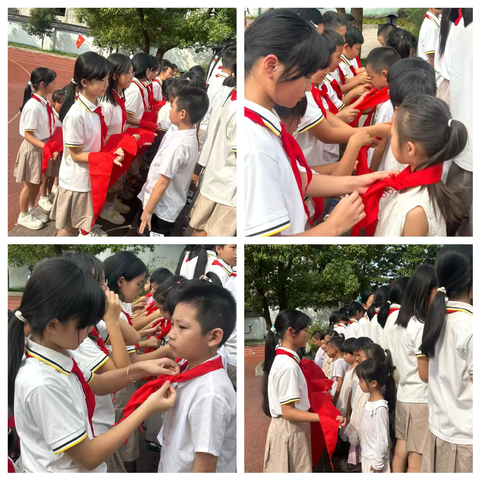 【党建✚队建】“红领巾心向党，新队员启新程” ‍——泉波小学少先队员入队仪式