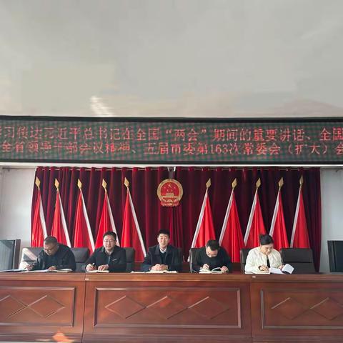 长山镇召开镇党委会（扩大）会议