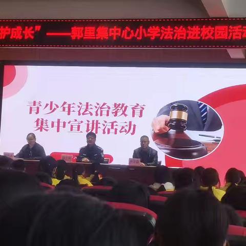 与法同行 呵护成长 郭里集中心小学法治教育专题讲座