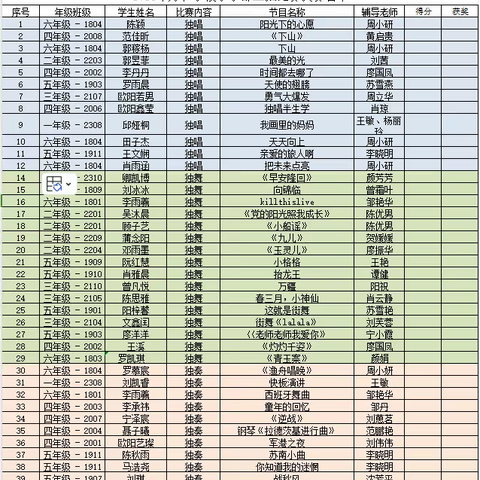 【第二次音乐组活动】万和实验学校举行三独比赛