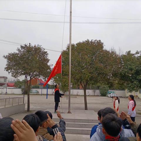 节约用水，从点滴做起 ——八台镇张楼小学升旗仪式