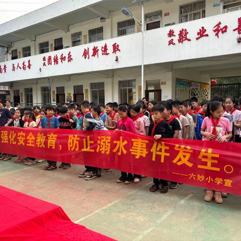 强化安全教育  防止溺水事件发生——苍梧县岭脚镇六妙小学举行防溺水签名活动