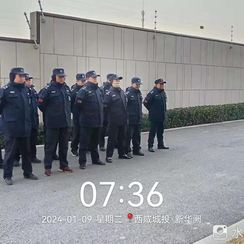 强化保安军事化训练，筑牢园区安全保障防线