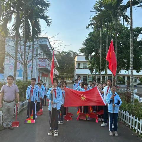 春风送暖学雷锋——滨九附小加钗八一爱民小学学雷锋志愿活动