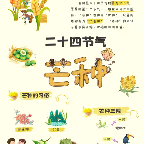 芒种芒种🌾🌾幸福播种——润馨幼儿园中班组二十四节气芒种主题活动