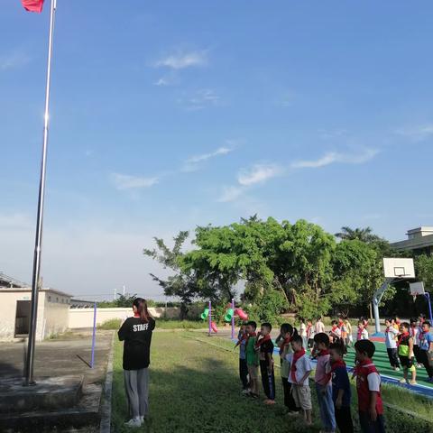 “绿美广东，红领巾在行动” 羊角镇上进小学新少先队员入队仪式