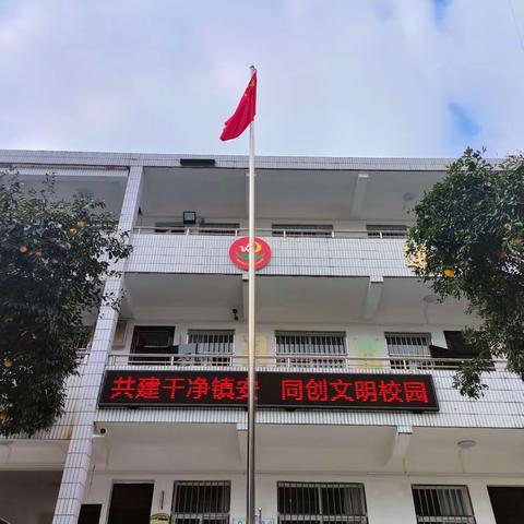 共建干净镇安 同创文明校园——达仁镇中心小学开展清扫街道活动