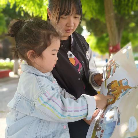 郭村堡幼儿园小手拉大手，推广普通话活动