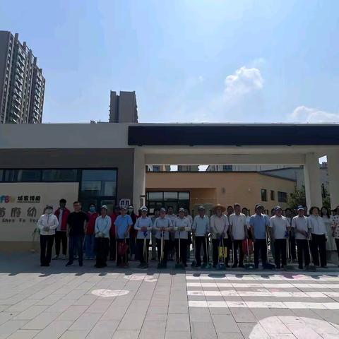 大手护绿芽，党旗护童行—— ﻿管鲍大街社区筹备组开展未移交道路专项清扫行动