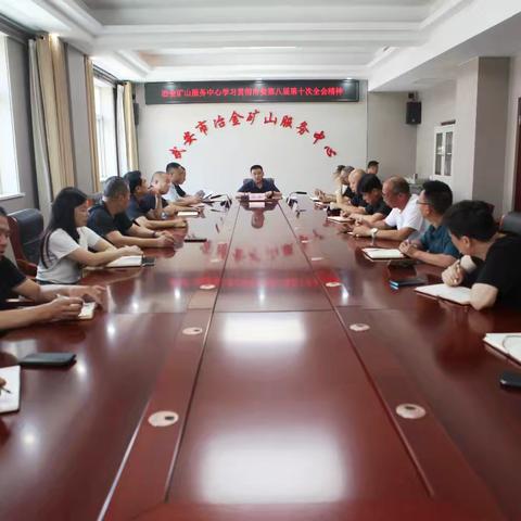 冶金矿山服务中心传达贯彻市委八届十次全会精神