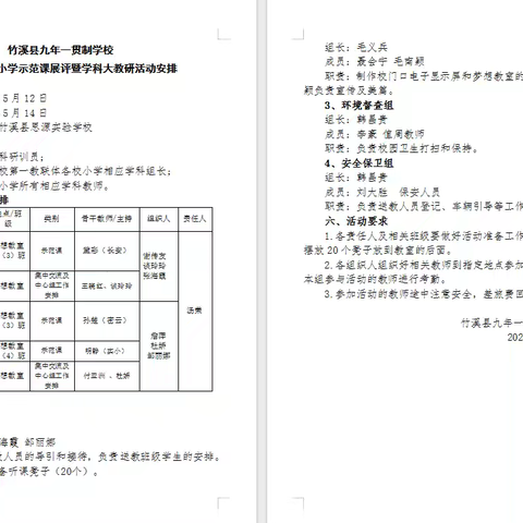 聚焦课堂展风采 示范引领行致远 ——记竹溪县九年一贯制第一教联体小学示范课展评暨大教研活动
